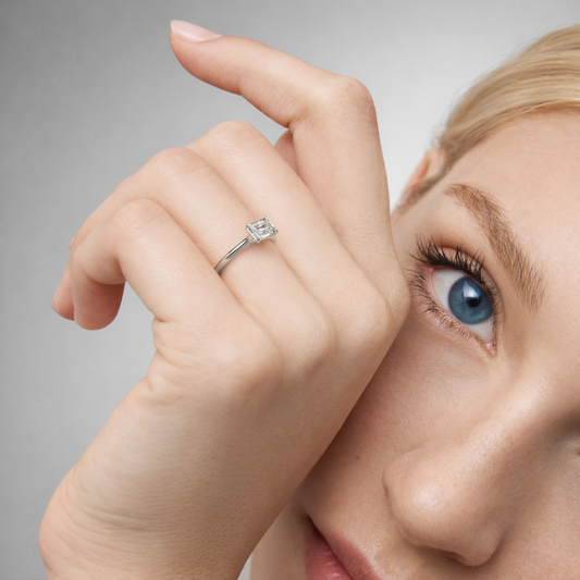 Elysian Emerald Solitaire Ring