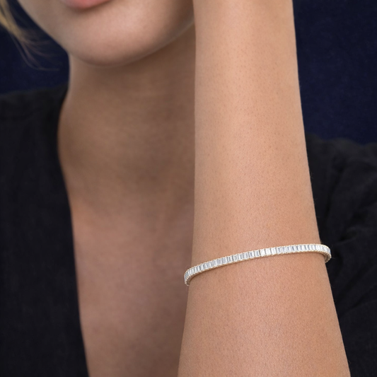 Glorion Emeria – Emerald Diamond Tennis Bracelet