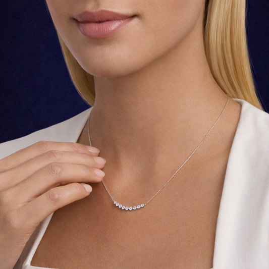 Glorion Serenelle – Diamond Smile Necklace