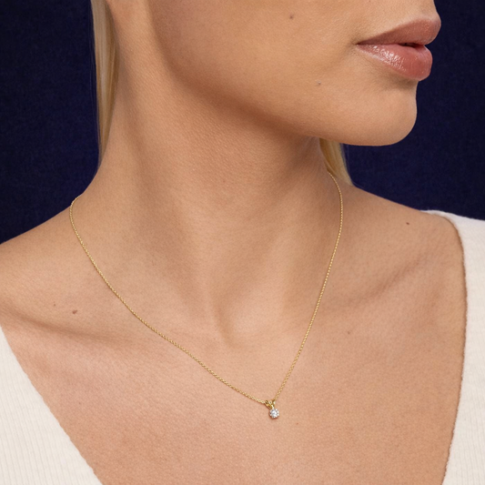 Glorion Solara – Diamond Solitaire Pendant