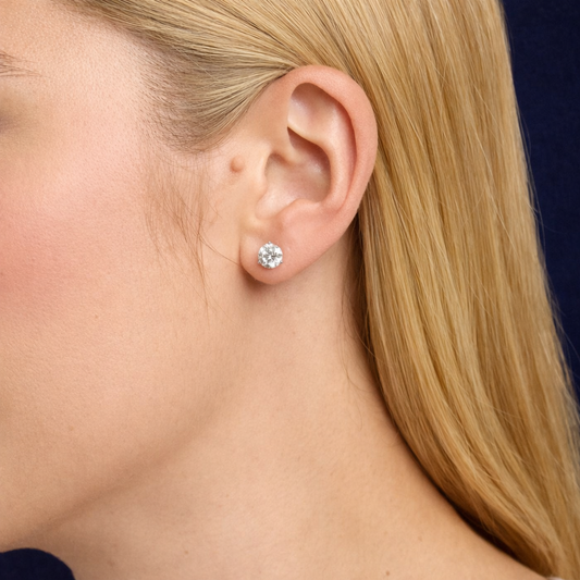 Glorion Aurielle – Martini Diamond Stud Earrings