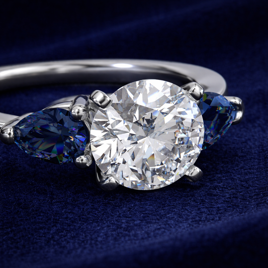 Aurora Sapphire Trilogy Ring