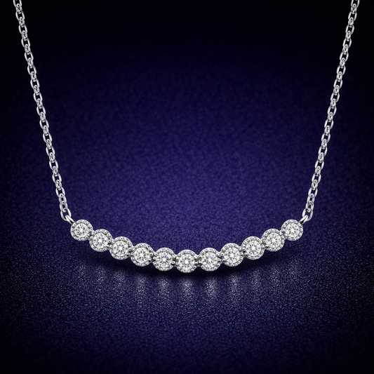 Glorion Serenelle – Diamond Smile Necklace