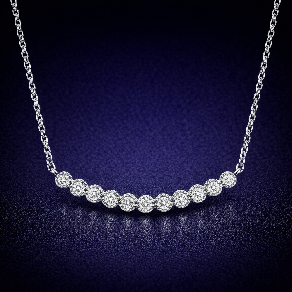 Glorion Serenelle – Diamond Smile Necklace