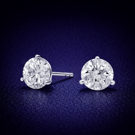 Glorion Aurielle – Martini Diamond Stud Earrings
