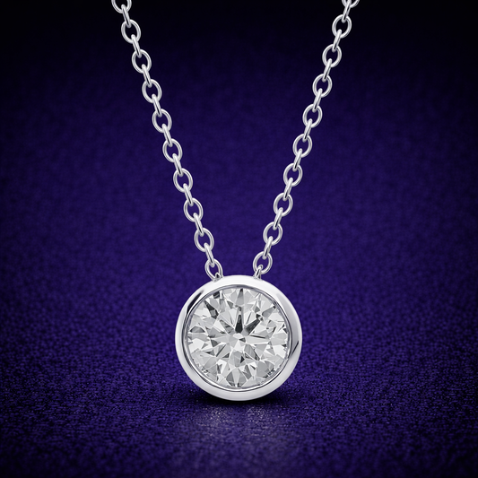 Glorion Aurelia – Bezel Diamond Pendant