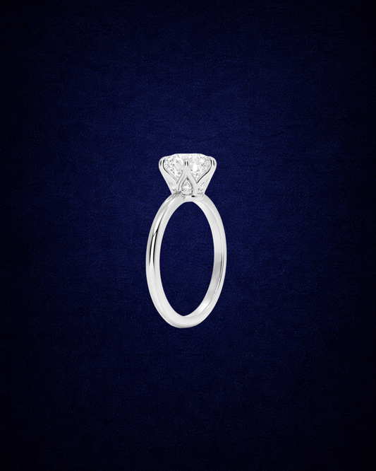 LUMINA Round Solitaire Engagement Ring in 14K & 18K Gold | Lab-Grown Diamond