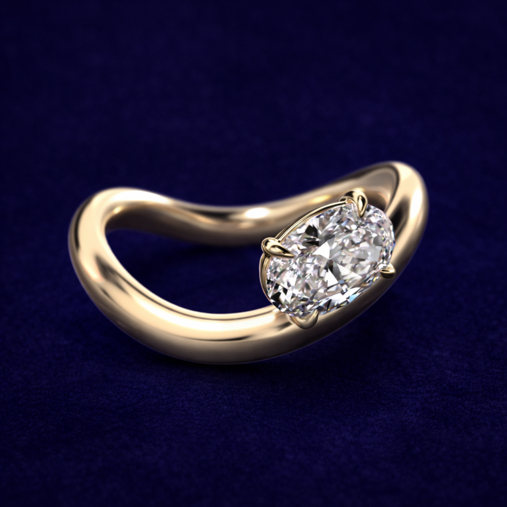 Selene Oval Sculpt Ring
