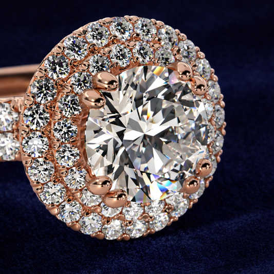 Elysion Imperial Double Halo Ring